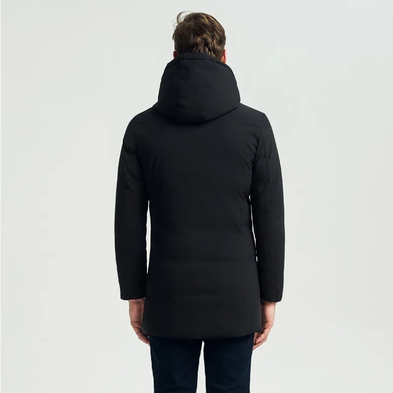 

New Arrival Winter Wadded Jacket Parka Men Plus Size 4XL Warm Thick Black Padded Coat Male Hood Windbreaker LX2274