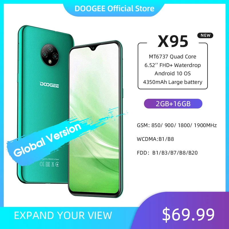 New DOOGEE X95 Android 10 4G-LTE Cellphones 6.52 New DOOGEE X95 Android 10 4G-LTE Cellphones 6.52