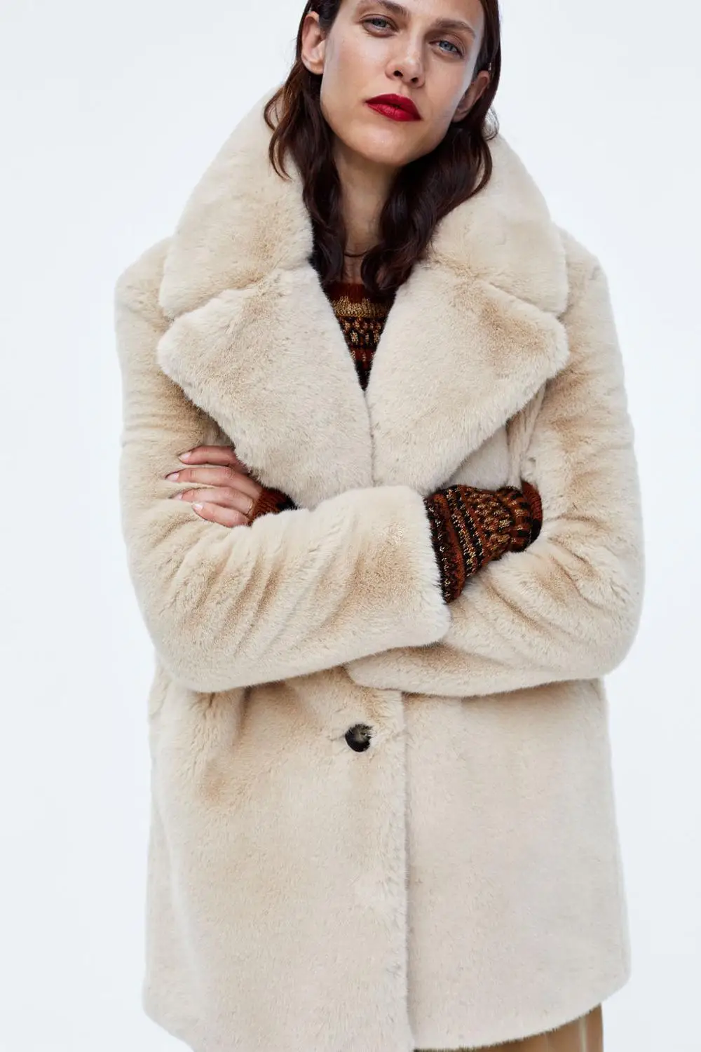 Женское осенне-зимнее модное повседневное плюшевое пальто из меха кролика верблюжьего цвета хаки розового леопарда из искусственного меха пальто женское