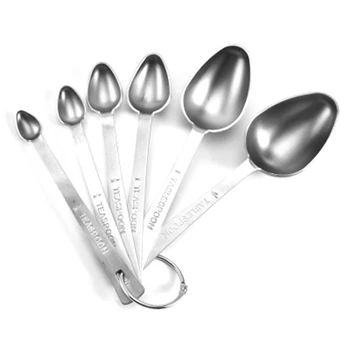 

6-Piece Stainless Steel Measuring Spoon for Food, Baking Measuring Spoon, Kitchen Tool, Seasoning Spoon