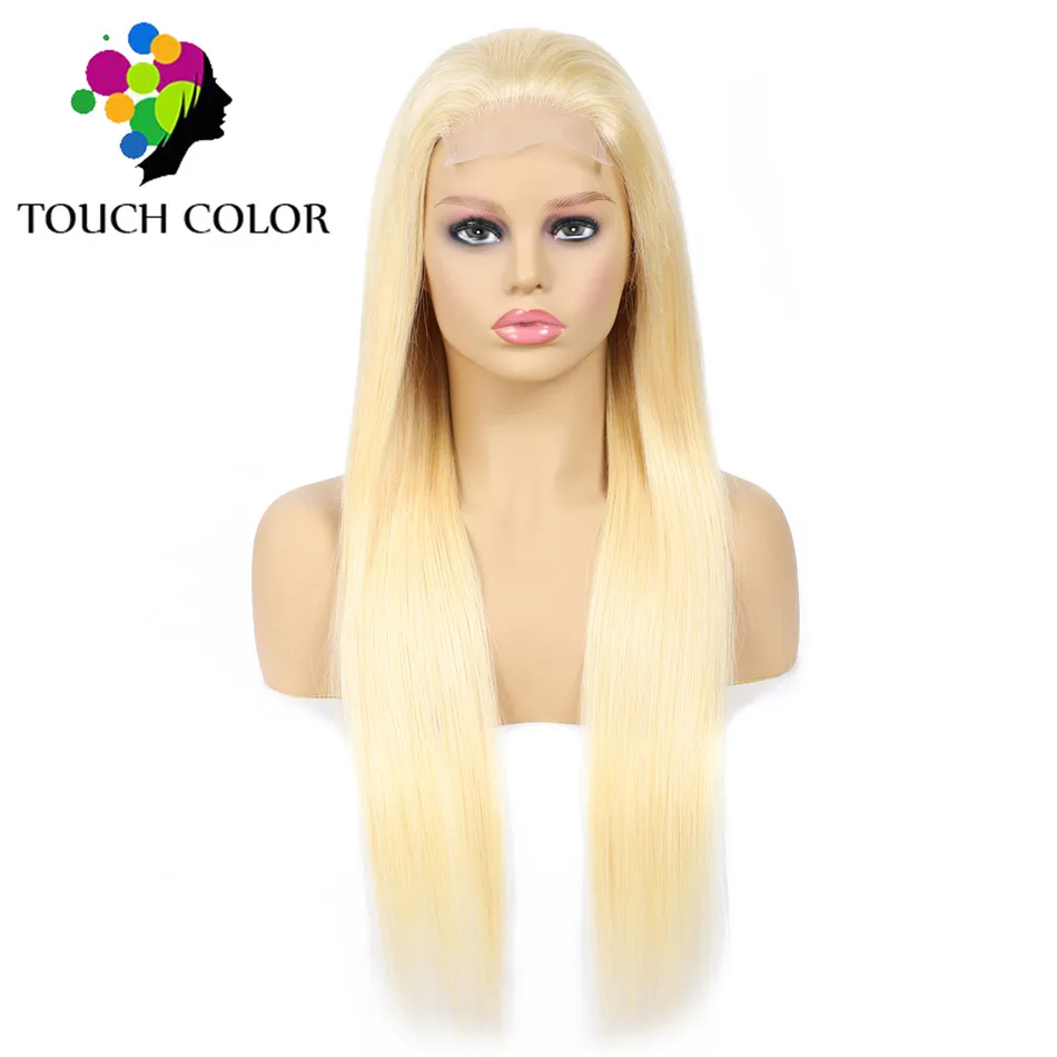 Hairvev светлые кружева закрытие парик 613 Цвет длинные прямые человеческие волосы 4x4 парик шнурка индийские Волосы remy парик предварительно вырезанные с детскими волосами