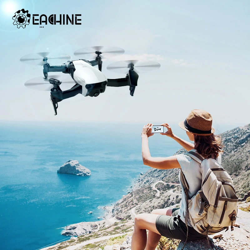 Бесголовый Квадрокоптер E511 складной Радиоуправляемый Wi-Fi FPV 1080P/720P HD камера 16
