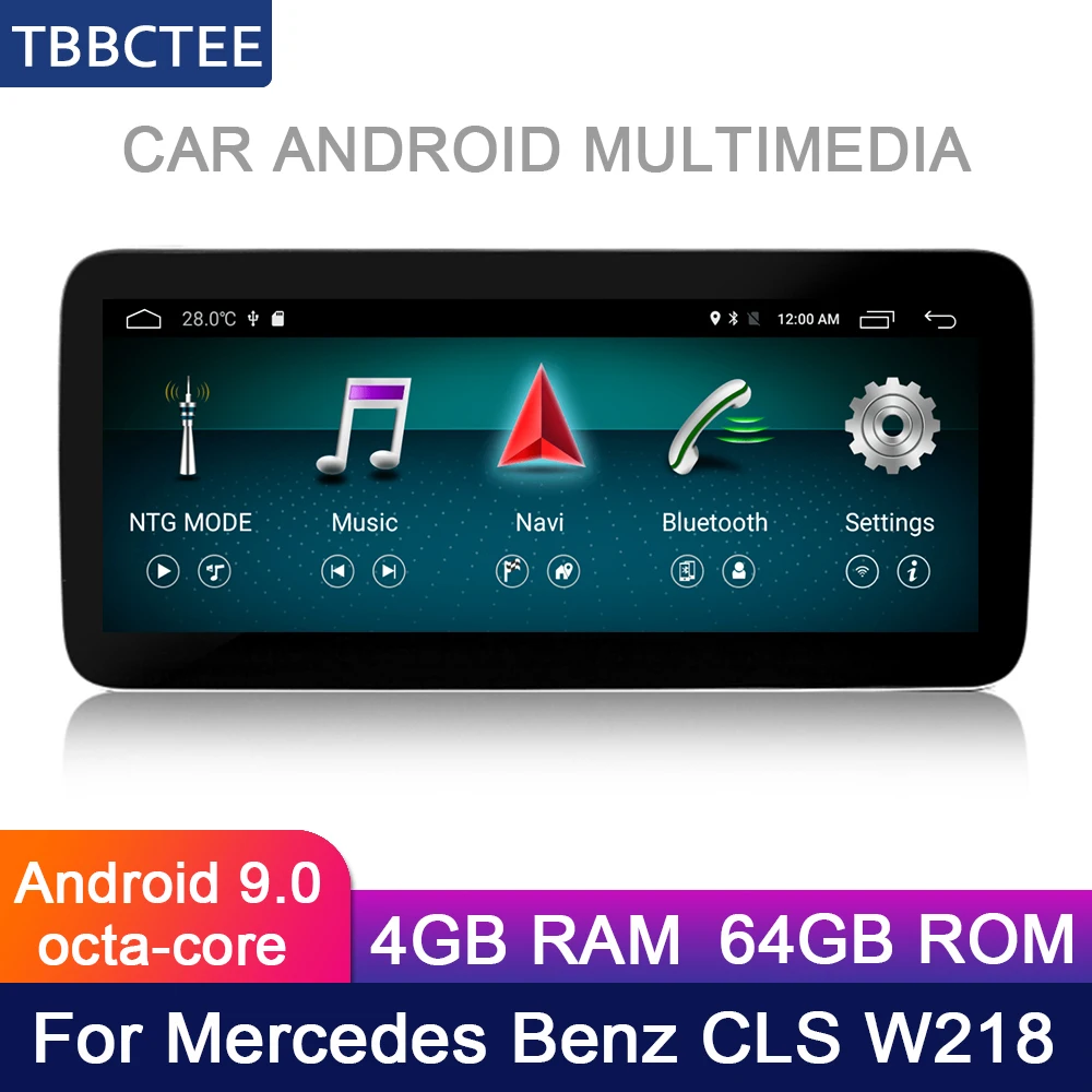 10 25 дюймов 4 + 64G Android дисплей для Mercedes Benz MB CLS W218 2010 ~ 2018 NTG автомобильный Радио экран