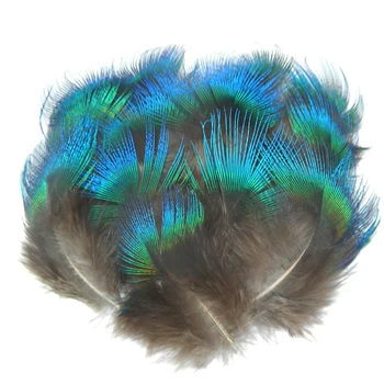 

Natural Iridescent Blue Peacock Feathers for Crafts 3-5cm/1-2 " Jewelry Making Christmas Costume Plumas Plumage Carnival Plumes