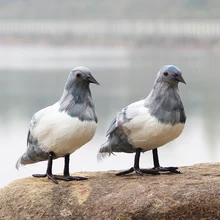 Искусственные пенные перья для влюбленных голубей мира, имитация птиц, фигурки, миниатюры, модель птицы, украшение для дома, окна, сада