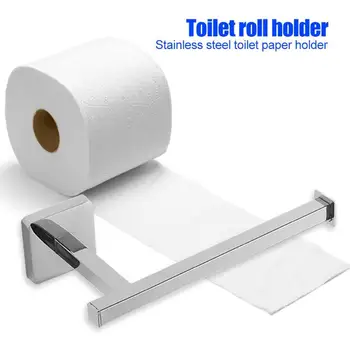 

Paper Towel Rack Stainless Steel Bathroom Tissue Holder Chromium Plating Perforation Installation Punching Installation