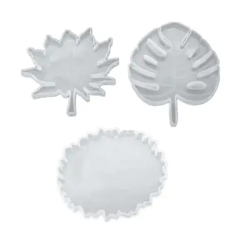 

3 Pcs/set Silicone Mold UV Resin DIY Handmade Coaster Crafts Making Epoxy Molds