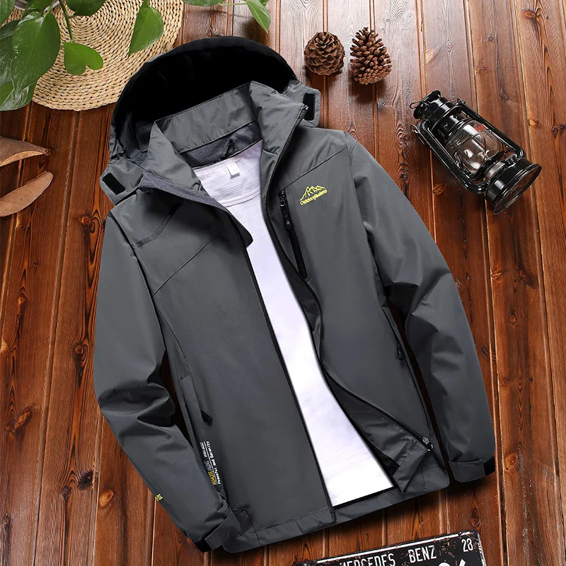 

Couples MEN'S Assault Jacket Thin Type for Spring And Autumn Single Layer Waterproof Trench Coat Outdoor Sports Mountain Climbin