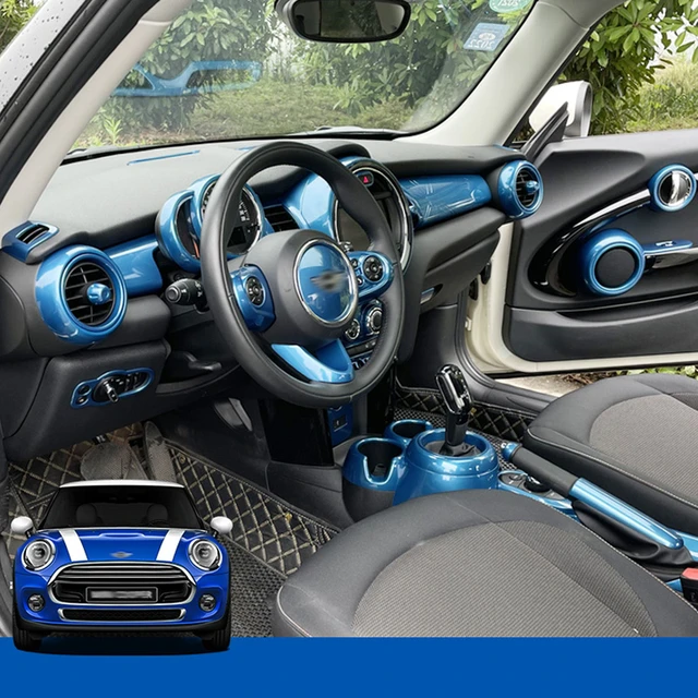 Accesorios interiores de coche para MINI ONE COOPER S JCW F55 F56 F57,  pegatina de freno de mano para volante, modificación decorativa de estilo -  AliExpress