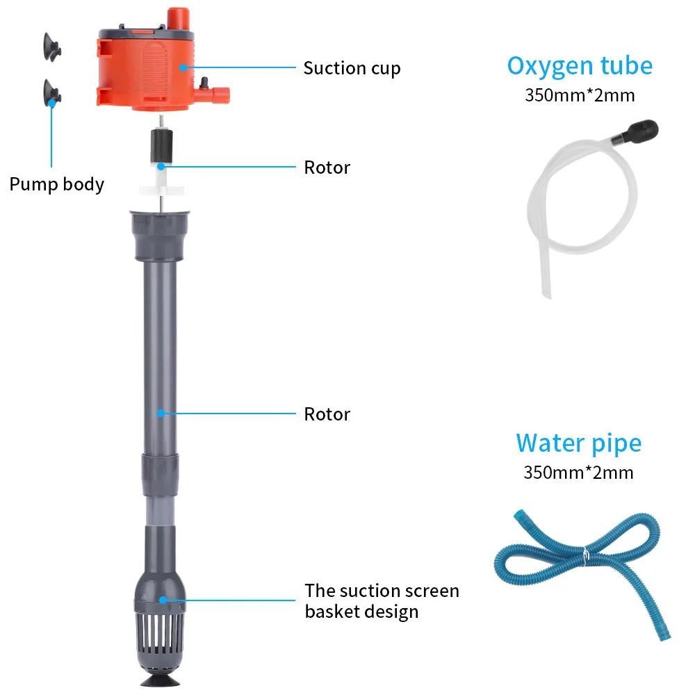 3-in-1 Multi-function Aquarium Filter Water Pump Aquarium Fish Tank Circulating Water Spray Submersible Purifier Filter Turtle T water pump aquarium water pump fish tank pump