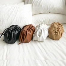 Кожаная женская сумочка, мягкая Сумочка, модный клатч для вечеринки, Женская мини сумка, сумка через плечо