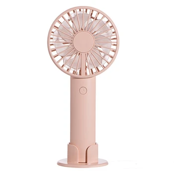 

Handheld Fan Mini USB Desk Fan Personal Table Fan Battery Operated, 3 Speed Cooling Electric Fan with Color Light