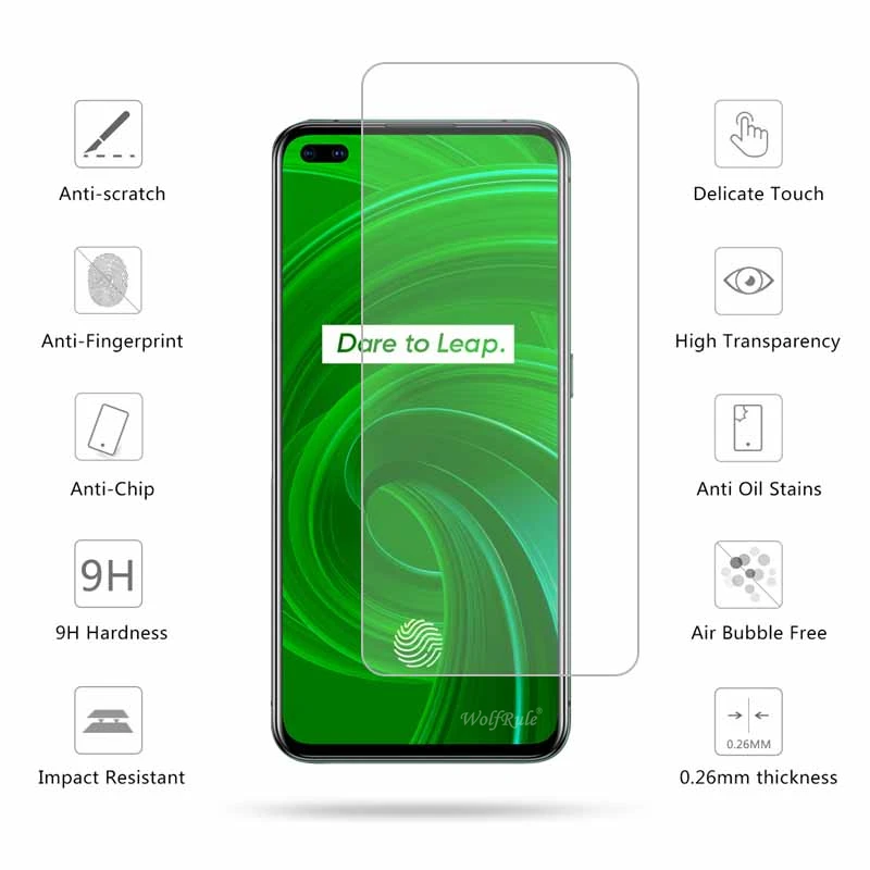 2Pcs Di Vetro Per Oppo Realme X50 Pro 5G Vetro Temperato Per Realme X50 Pro Protezione Dello Schermo Di Vetro Di Protezione Per Realme X50 Pro 5G