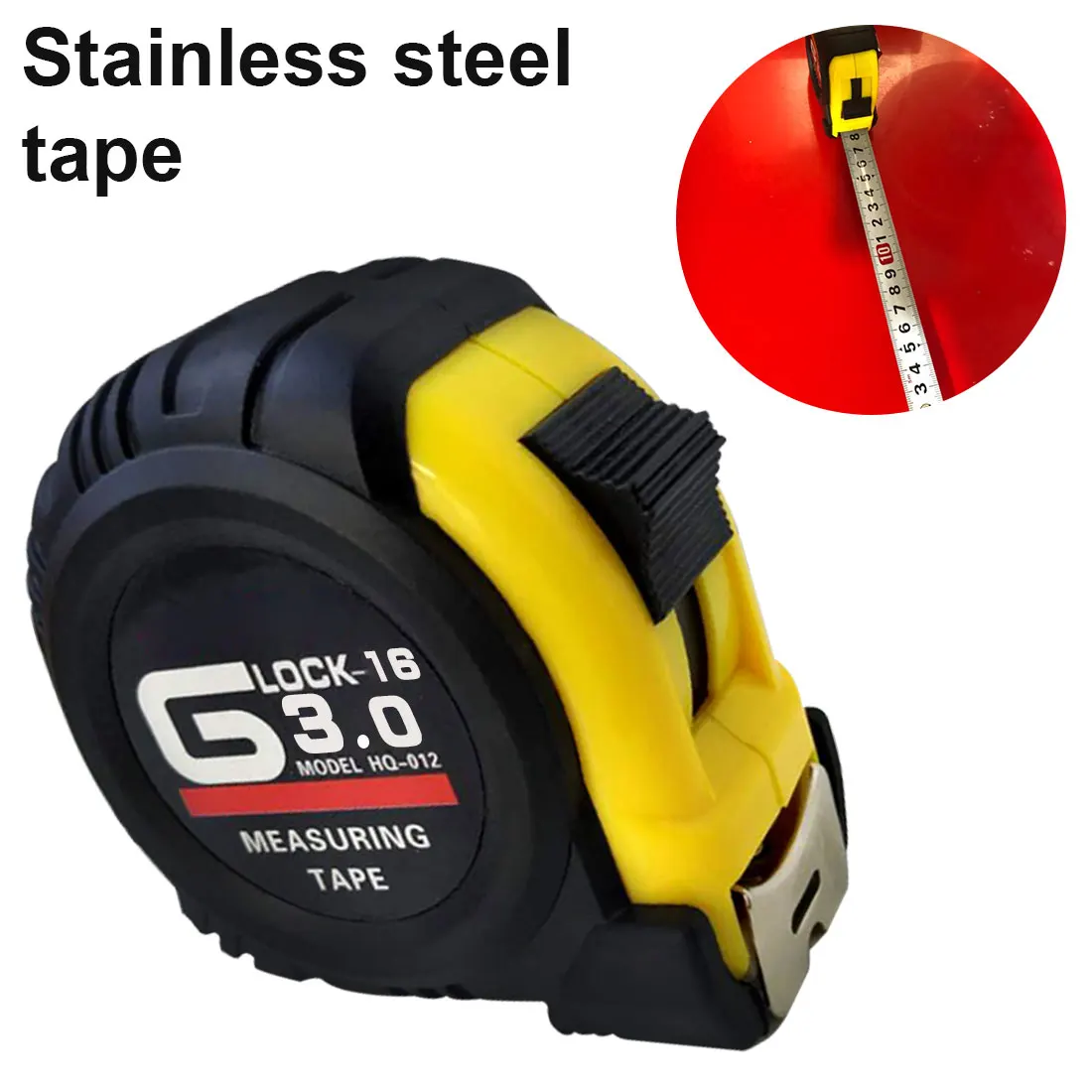 Ruleta Cu Carcasa Liang Jin, pentru masurare, cu posibilitate de blocare, Negru / Galben, 3 metri - Scule electrice si Unelte - atMag.ro