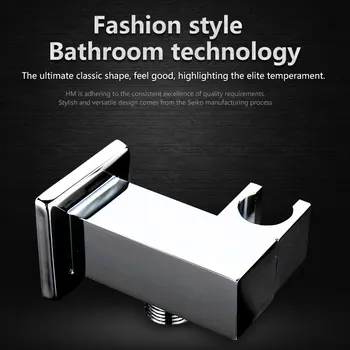 

Bathroom Fittings 360° Rotatable Chrome Plated Bracket Suction Cup In Wall Shower Support Adapter Holder
