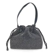 Модная женская однотонная вечерняя сумочка, сумочка на шнурке, клатч, дизайнерская Блестящая Сумочка для свадебной вечеринки для девушек/девушек