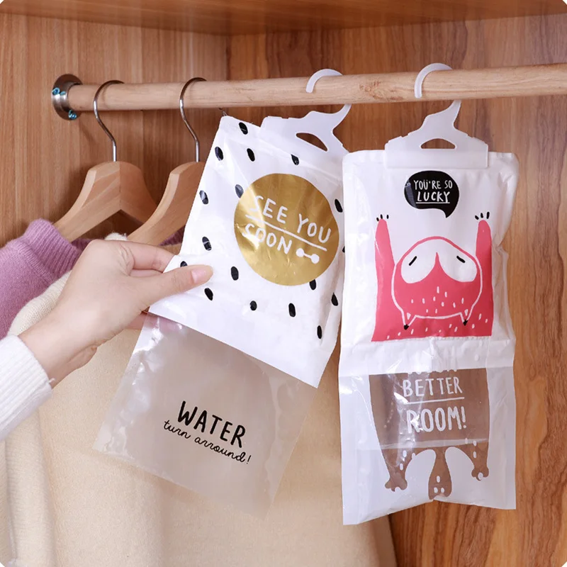 New Hangable Wardrobe Moisture-proof Dehumidifier Closet Mold Moisture-absorbing Bag Home Desiccant Bags | Дом и сад