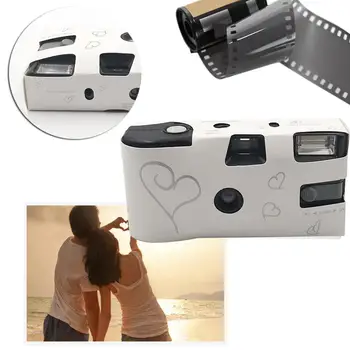 

1pc Film Camera 27 Photos Power Flash HD Single Use One Time Disposable Film Camera Party Gift Hot