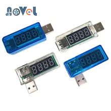 Digital usb de carregamento de energia móvel tensão atual testador medidor mini carregador usb doutor voltímetro amperímetro virar transparente azul