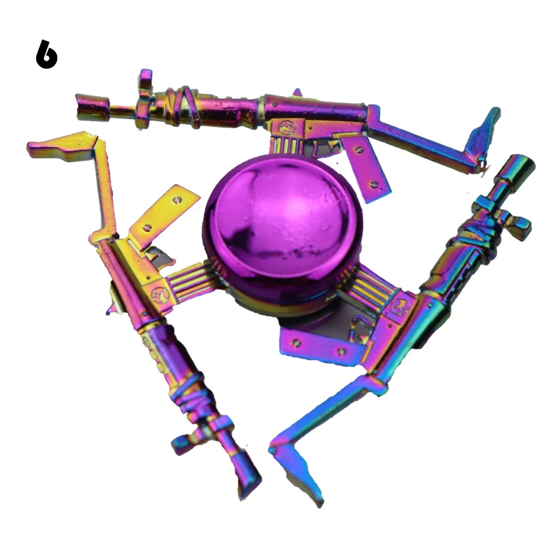 Металлический фиджет Спиннер цинковый сплав гироскоп вращающийся EDC ручной Спиннер для аутизма и СДВГ фокус стресс кончик пальца - Цвет: 6