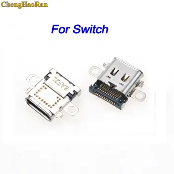 

ChengHaoRan 10PCS USB Type-C Charging Charge Socket Port Power Connector for NS Nintend switch Console