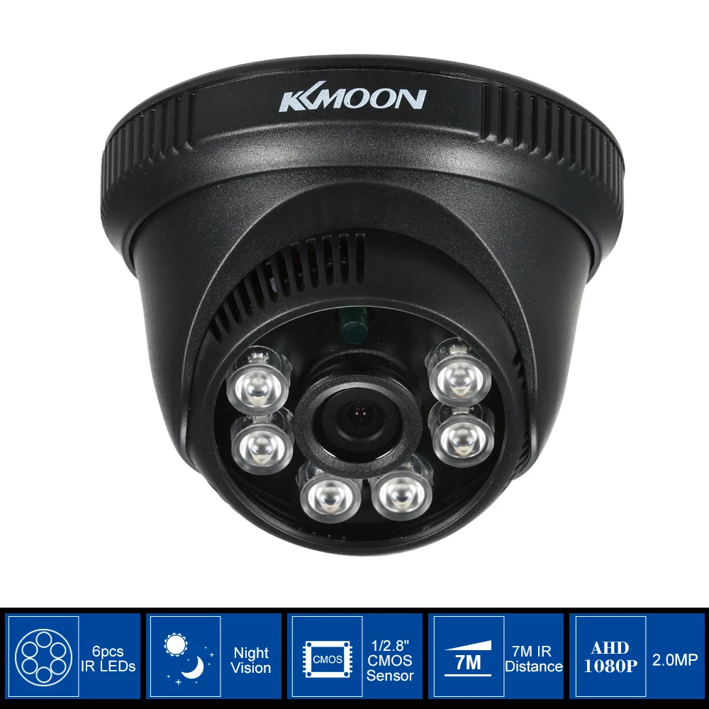 KKmoon 1080P AHD Купол CCTV Камера 2.0MP 6 шт Массив ИК-светодиодов Ночное видение IR-CUT