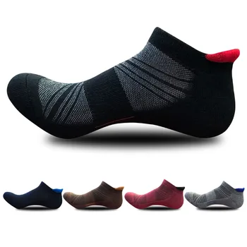 

Men's Low Cut Ankle Athletic Socks Cushioned Breathable Running Performance Sport Tab cotton Socks(5 pack)