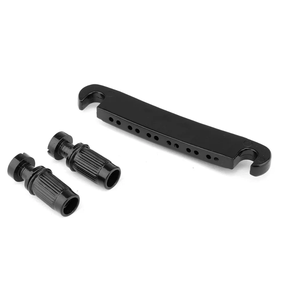Musiclily 12 струнная гитара ABR-1 Стиль Tune-o-Matic мост и хвостовая часть Набор для Les Paul Стиль гитары, черный