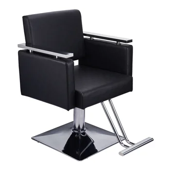 

Square Base Boutique Hair Salon Special Hairdressing Chair Beauty Chair Black