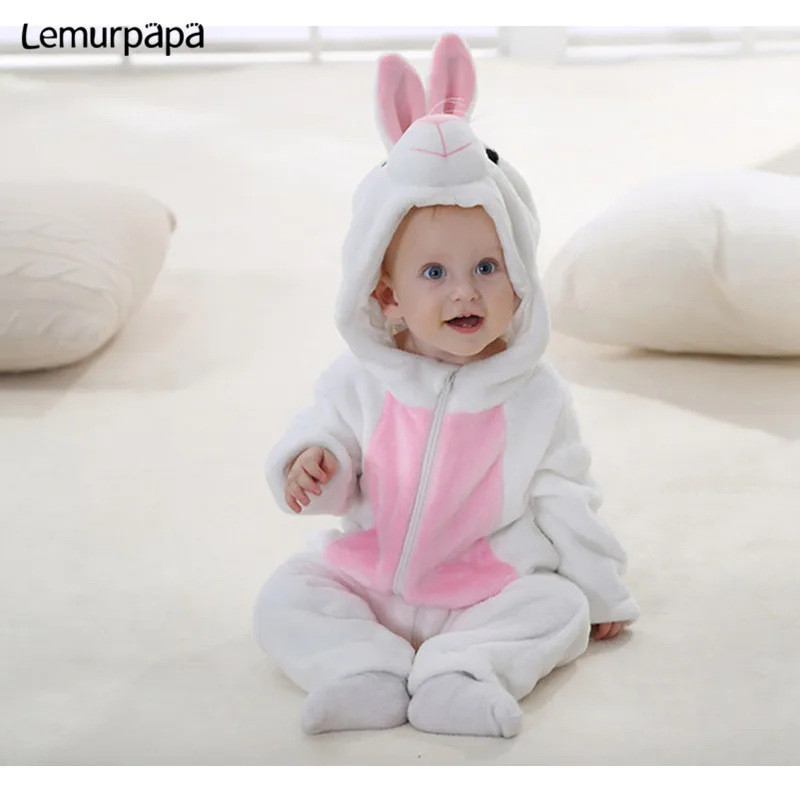 Kawaii/Одежда для маленьких девочек и мальчиков; комбинезоны для новорожденных; комбинезон с рисунком кролика; Детские ползунки Детский комбинезон; одежда для сна для младенцев; карнавальный костюм
