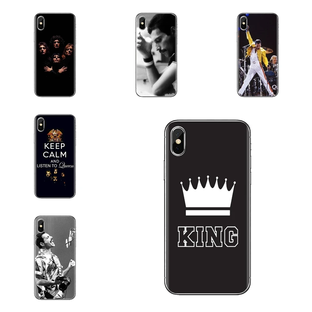 

For Huawei Mate Honor 4C 5C 5X 6X 7 7A 7C 8 9 10 8C 8X 20 Lite Pro Transparent Soft Cases Covers King Queen Freddie Mercury band