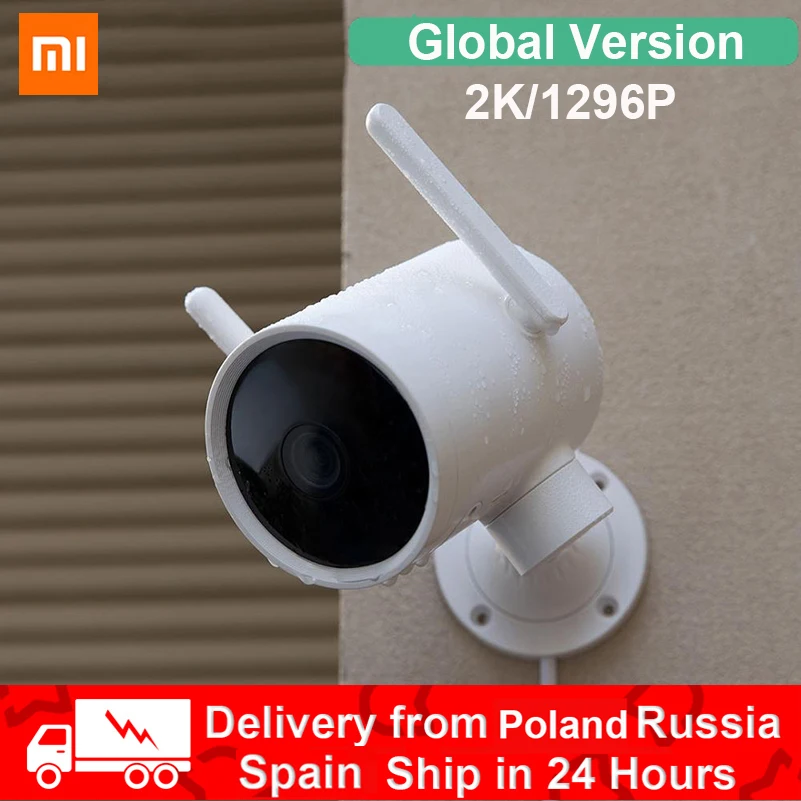 Xiaomi-cámara inteligente 2K para exteriores, Webcam con detección humanoide IA, WIFI 270, H.265, visión nocturna, llamada de voz, alarma, IP, versión Global