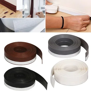 

1M Door Window Seal Strip Self Adhesive Door Gap Strip House Weather Stripping Soundproof Bottom Sticker Seal Strip Door Side