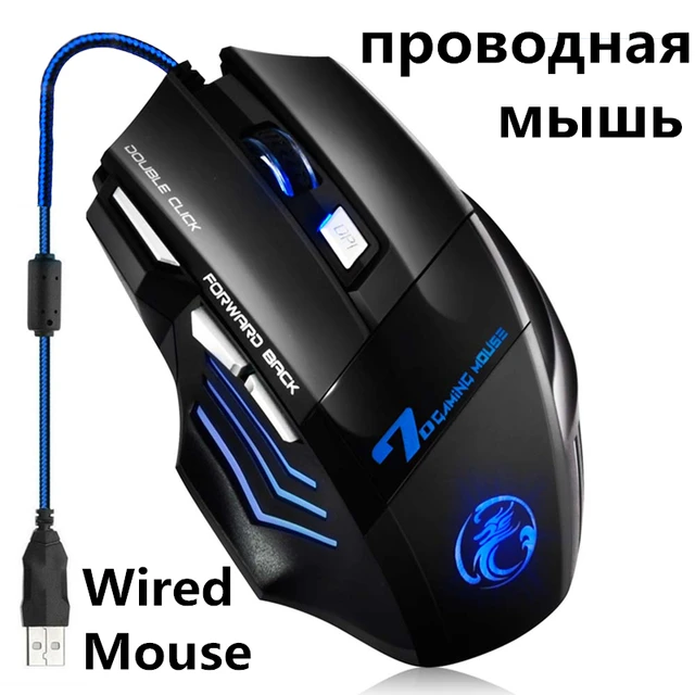 Mouse Gamer usb sem fio recarregável