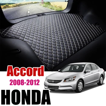 

Leather Car Trunk Mat Acura TSX Auto Carpet Tail Cargo Liner For Honda Accord 2008-2012 Trunk Boot Mat Rear Inspire Liners Pad