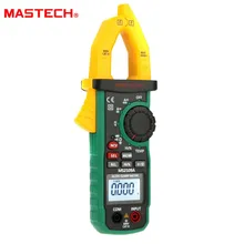 Mastech MS2109A Auto Ranging Digital AC/DC Clamp Meter Frequency Capacitance Temperature & NCV Tester mastech ms2008a mini digital display clamp meter