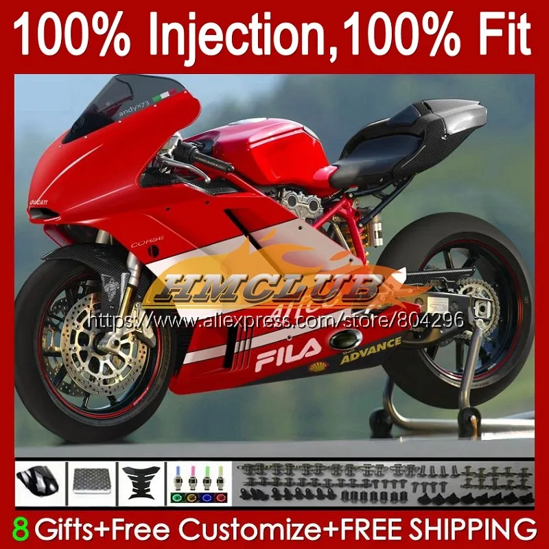 Корпус инжектора для DUCATI 749S 999 S 749 R корпус 109No.94 749-999 03 04 749R 999R 2003 2004 Обтекатель OEM