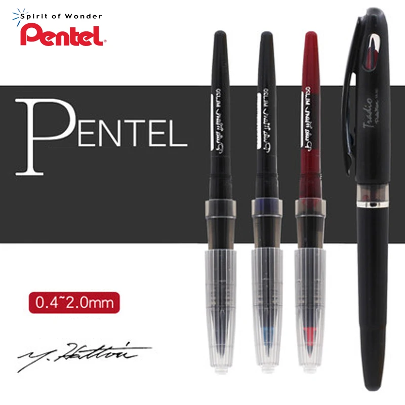 6 шт. гелевая ручка Pentel TRJ50 волоконная высокого класса бизнес прямая жидкая для