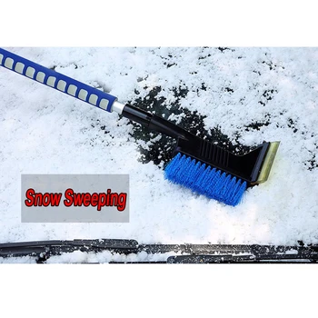 

Plastic Ice Scraper Car Winter Shovel Deicing Multifunctional Universal