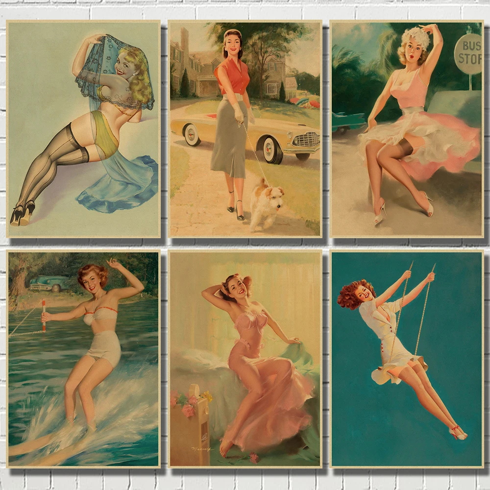 Pin Up Sexy Girl Wall Art: The Ultimate Guide to Vintage-Inspired Decor for  Modern Spaces, image size:1000x1000