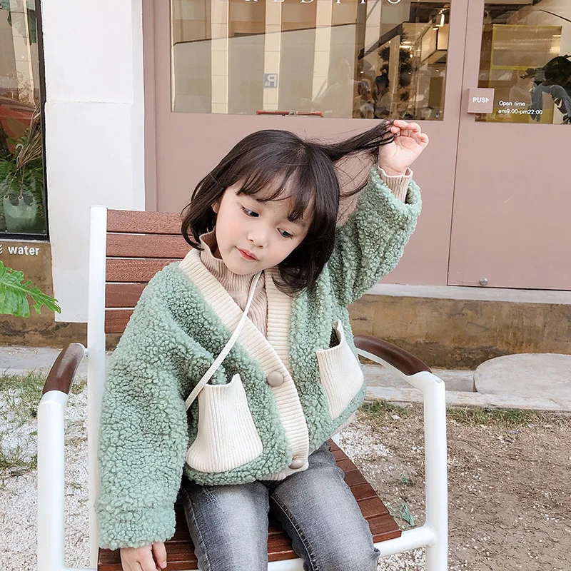 New Arrival Girls Fleece Coat Autumn Winter Baby Girl Clothes Kids Jacket 2-7 Years
