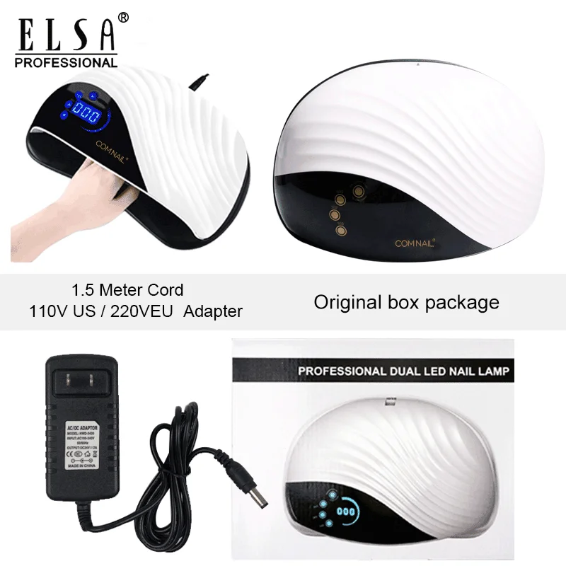 Online Ventilador de refrigeración integrado de 120W secador de uñas 10s de secado rápido Luz de Gel de secado rápido profesional UV Led juego de lámpara para todo tipo de uñas de Gel