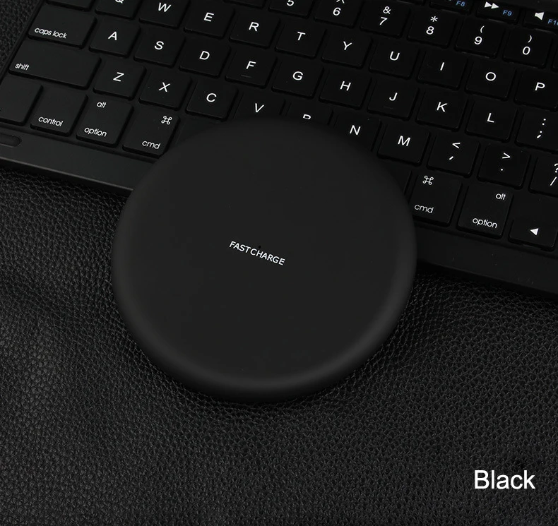 black Qi Быстрое беспроводное зарядное устройство для samsung Galaxy S10 S9 S8 S7 Plus Note 9 8 USB Qi зарядное устройство для iPhone 11 Pro XS Max XR X 8 Plus - Тип штекера: black