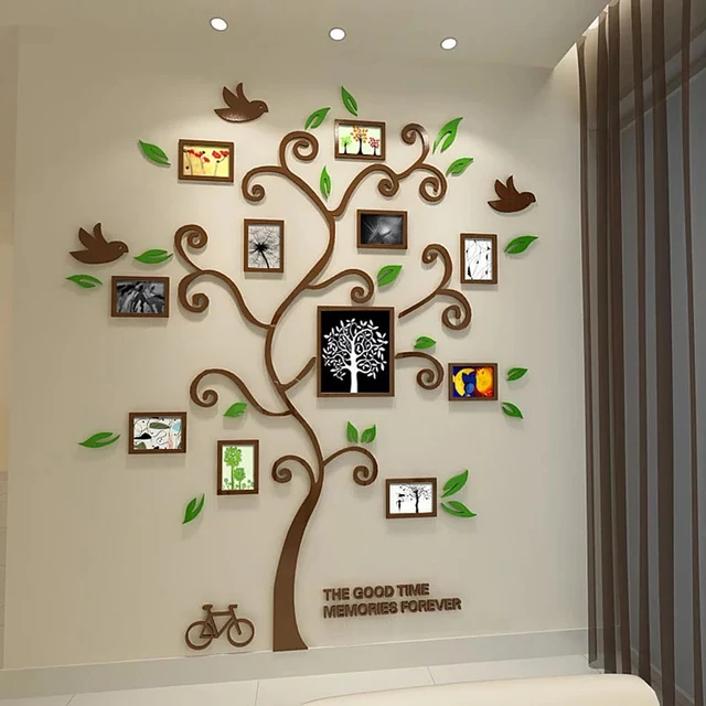 Stickers Walls Decoration Tree Adhesive  3d Acrylic Tree Wall Stickers  Tree - Tree - Aliexpress