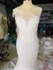 LORIE Sexy Mermaid Wedding Dress Sleeveless Lace Appliqued Illusion Back Boho Wedding Gown Long Train Bride Dress Customized 5