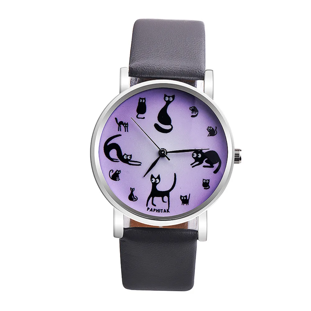 

New Fashion Watch Leather Band Quartz Watches Casual Luxury Simple small size Round Shape Business LED Wristwatch for ladies