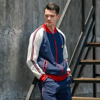 

2020 Men Sweat Suit Set Long Sleeve Tracksuit Men 2 Pieces Outdoor Sport Wear Fitness Men's Track Suit Sportswear