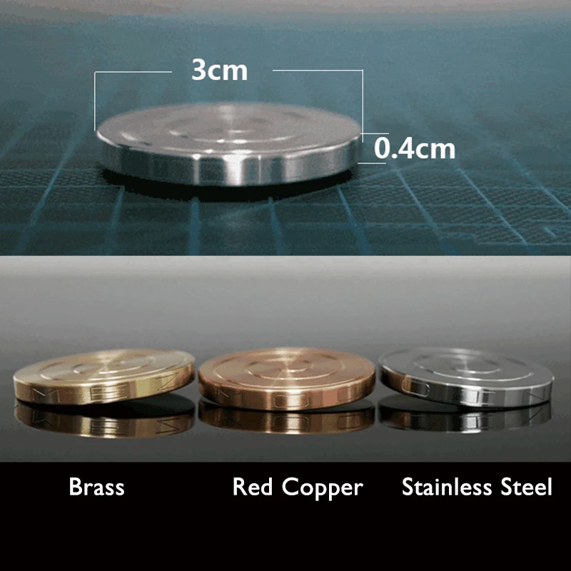 

Yooap Pocket Sized Spinning Toy Kinetic Desk Toy Relieve Stress Spinner Adult Toys Gift Fidget Spinner Brass Stainless Steel