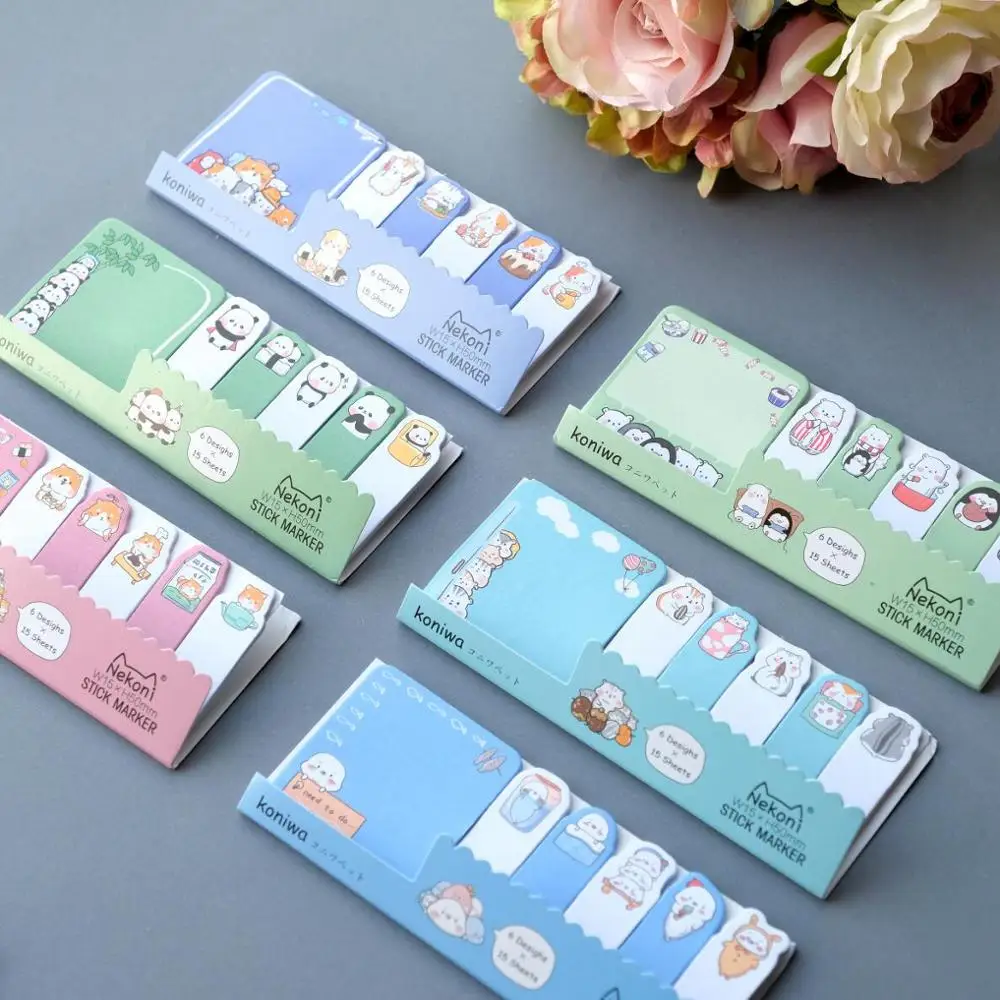 

Kawaii Creative Cartoon Sushi Cat N Times Memo Pad Sticky Notes Bookmark School Office Supply