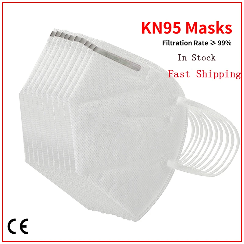 

100PCS N95 N99 Reusable Valved Face Mask 5 Layers Filter Bacterial Flu Protection Face Mask Mouth Cover Pm2.5 Anti-Dust Masks #6